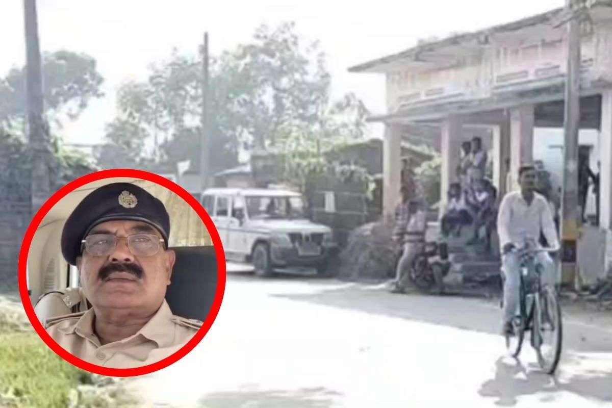 Bihar Election 2025 Stones thrown in Darbhanga during voting two people detained