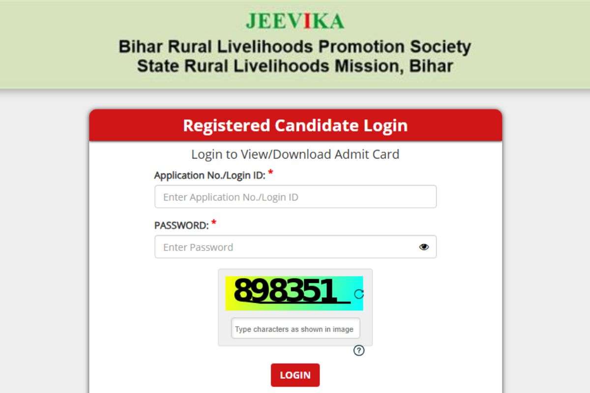 Bihar Jeevika Admit Card 2025