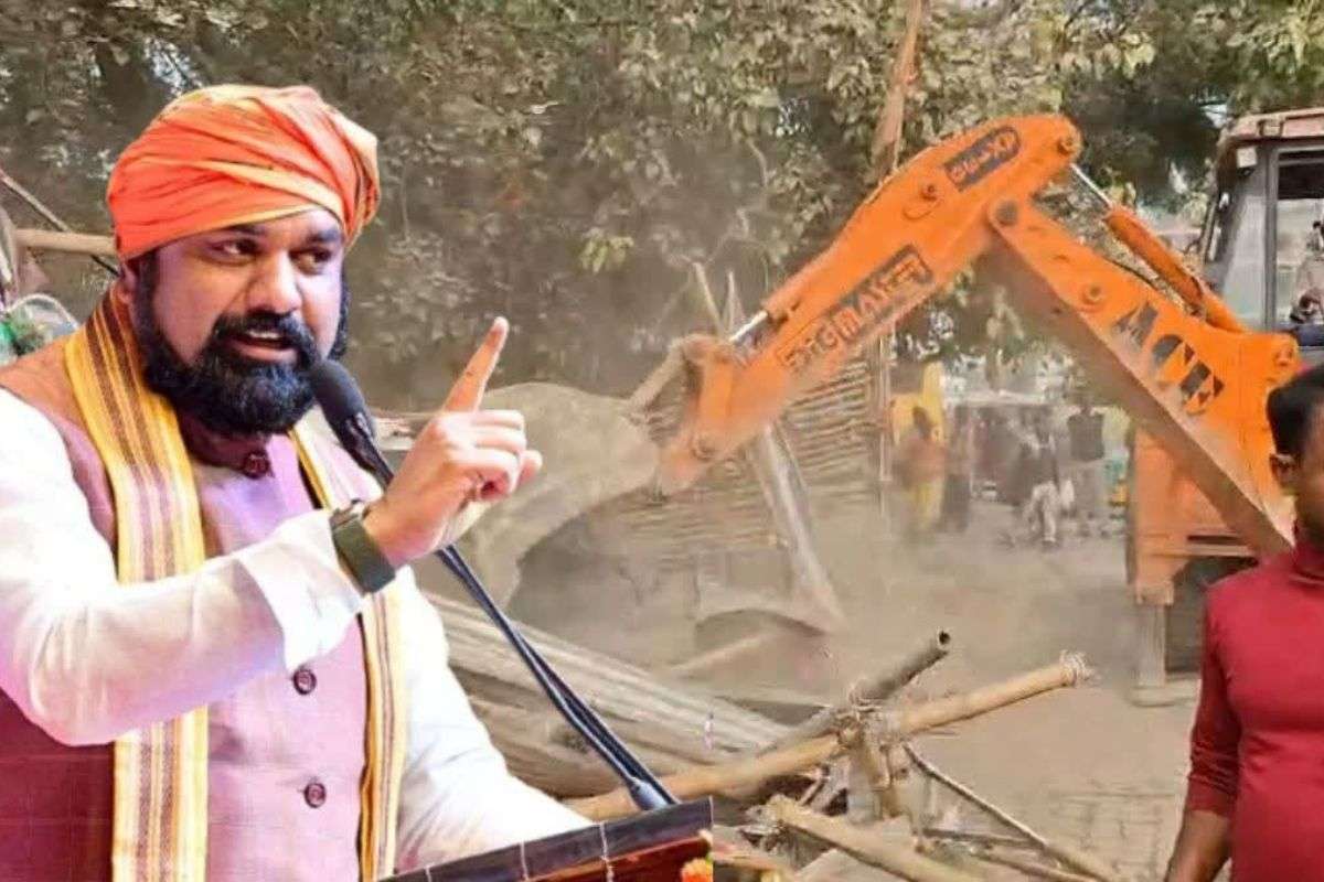 Bulldozer-Action-Samrat-Choudhary