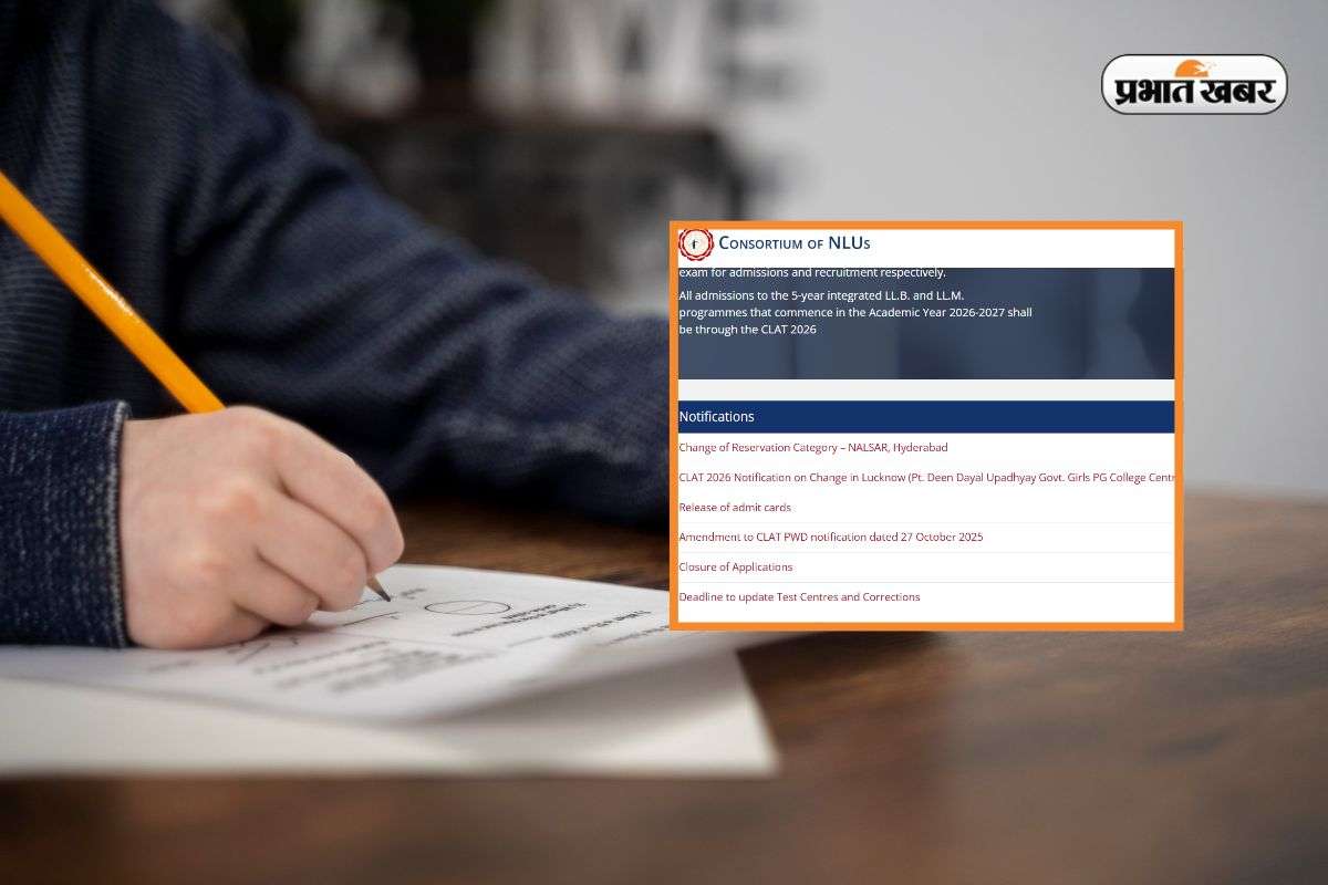 CLAT 2026 Exam Centre Revised Lucknow
