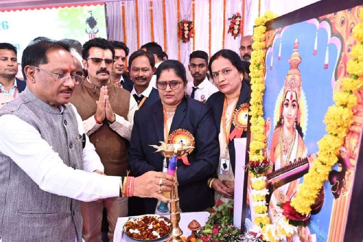 CM sai in centenary celebration program of Bastar High School