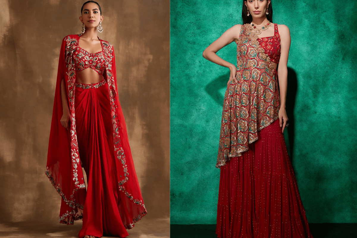 Cape Set Outfit For Indian Wedding