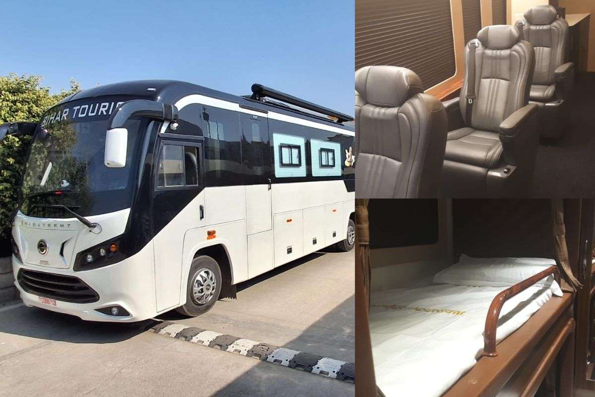 Bihar Tourism first time you able to enjoy world class caravan buses luxury hotel like facilities