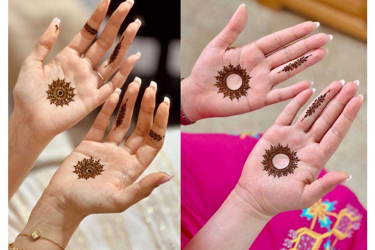 Aesthetic Mehndi Design: कम समय में लगाएं सिंपल और ब्यूटीफुल मेहंदी डिजाइन्स और हाथों को दें खूबसूरत टच 3 Center Mehndi Design, Aesthetic Mehndi Design