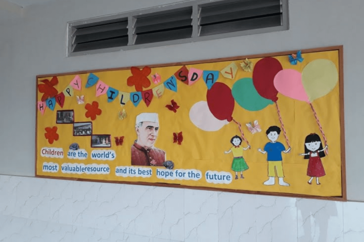 Chacha Nehru Themed Board Decoration