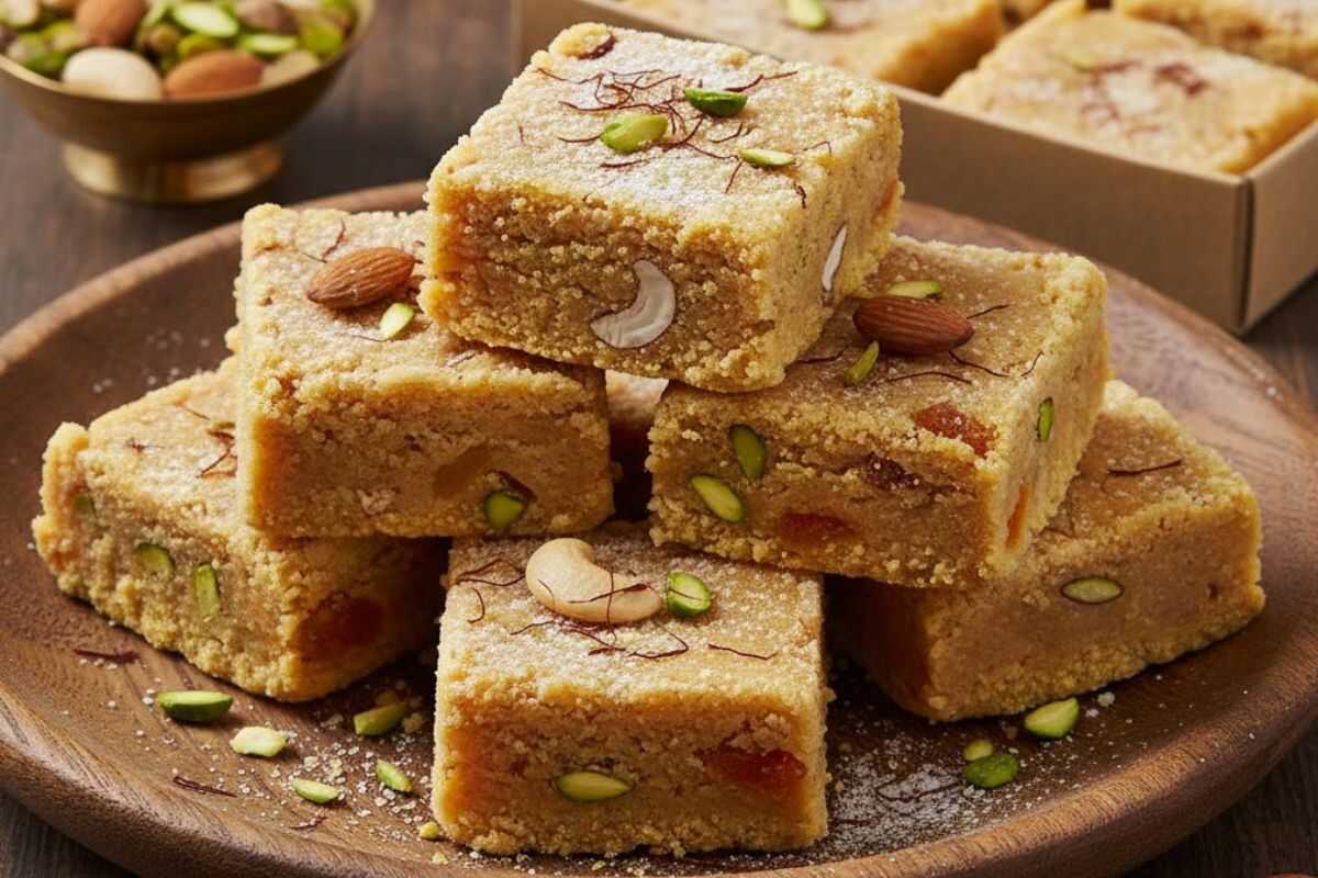 Chana Dry Fruit Barfi Recipe
