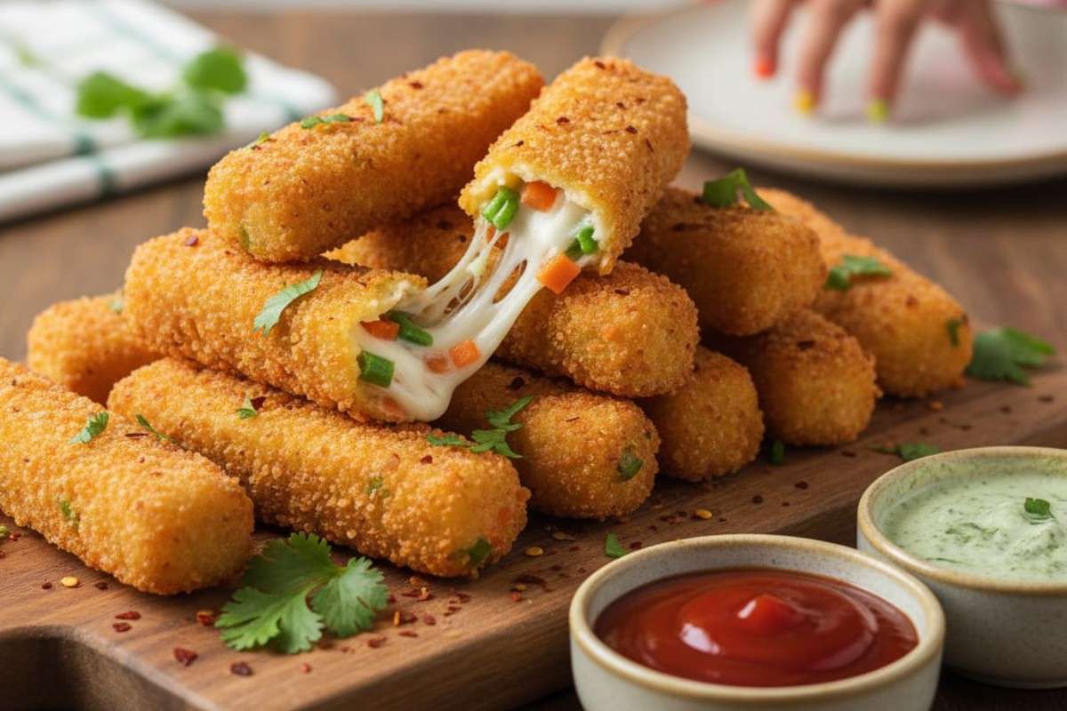 Cheesy Veg Fingers Recipe