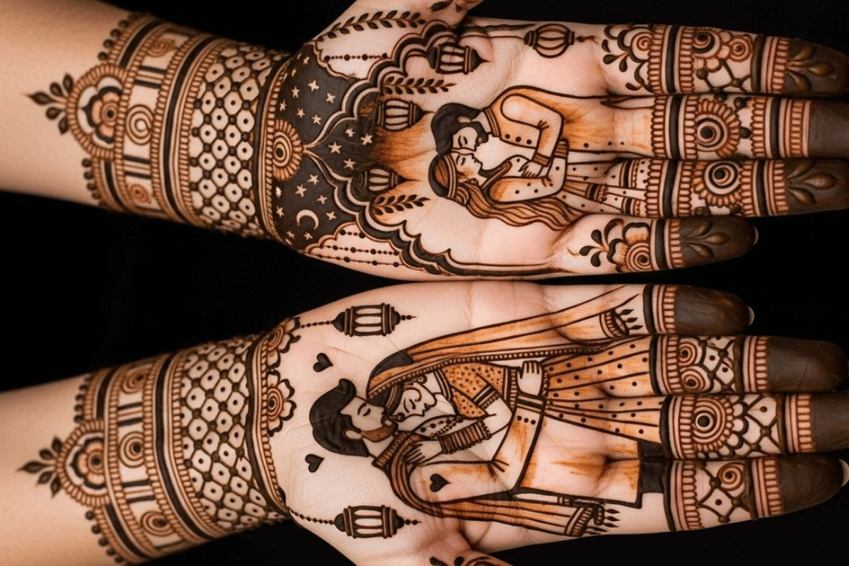 Couple Mehndi Designs