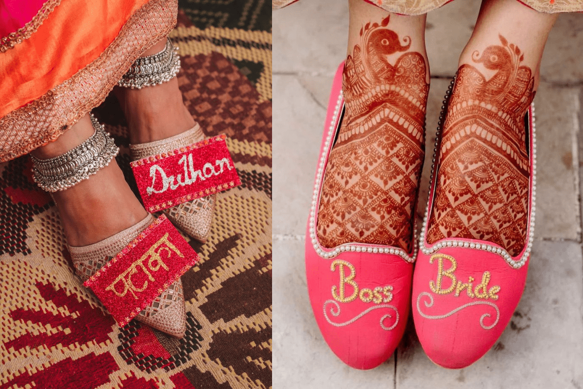 Custom Embroidered Bridal Juttis