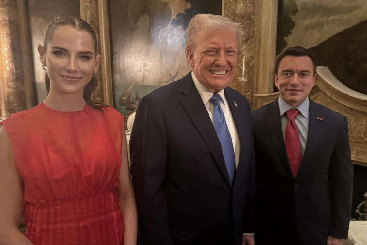 Daniel Noboa Azin And His Wife With Donald Trump