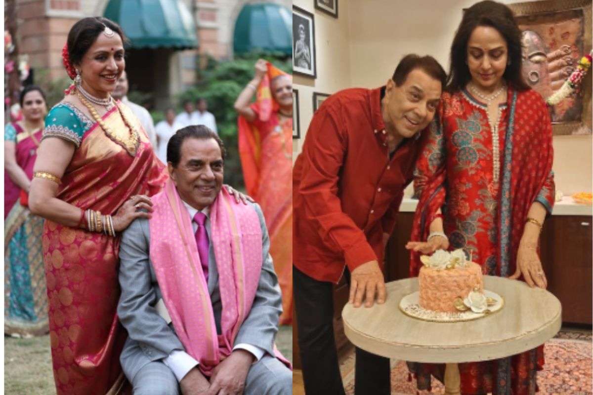 Dharmendra and Hema Malini