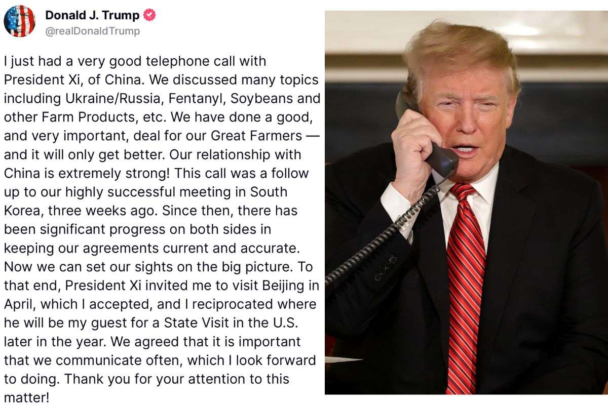 Donald Trump on call