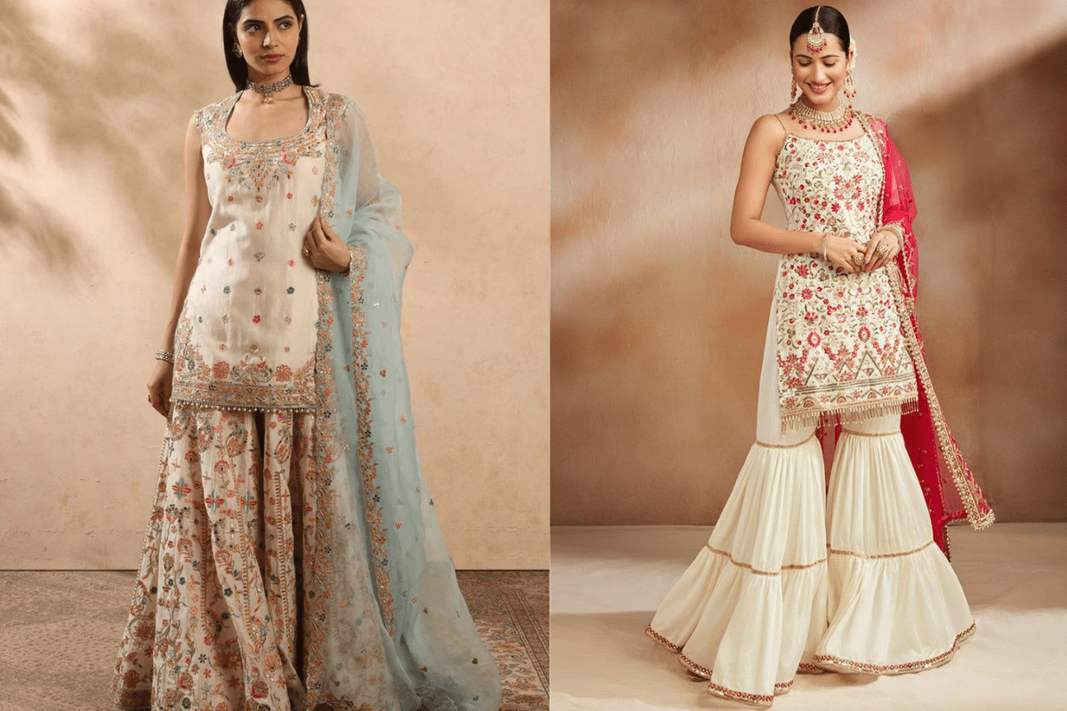 Elegant Gharara Dress Look
