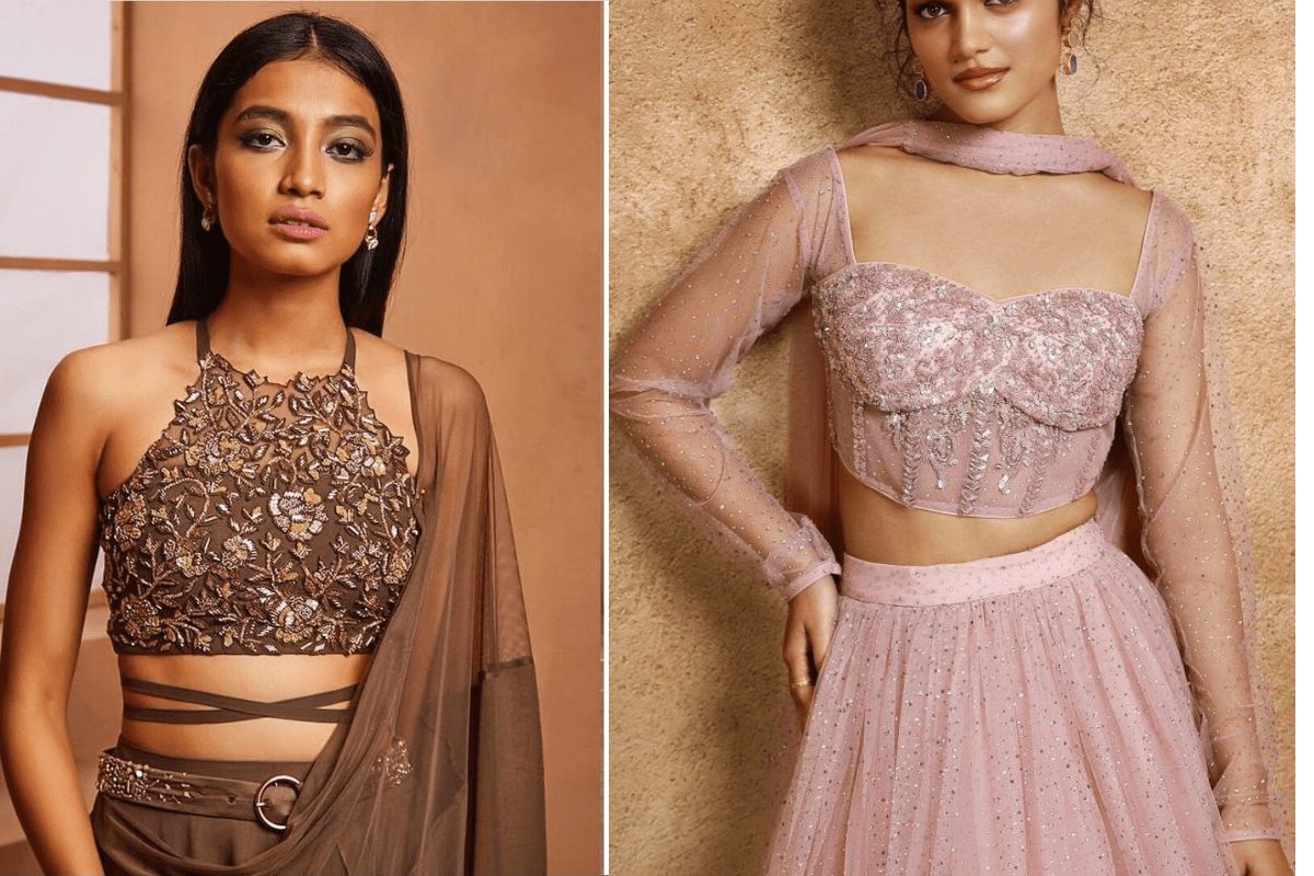 Fashionable Lehenga Blouse For Girls