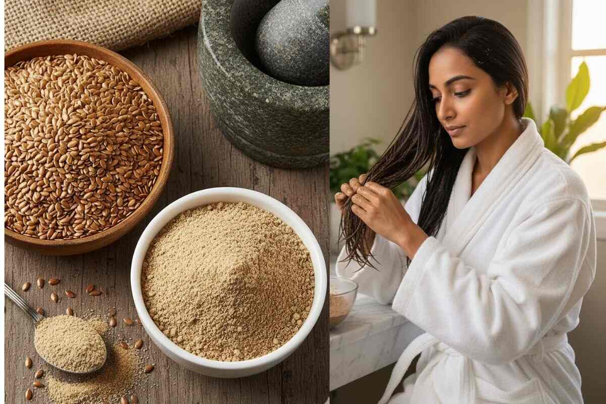 Flaxseeds Powder For Hair Growth
