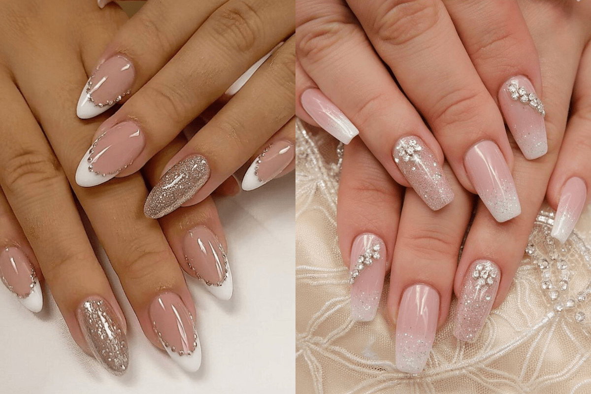 French Bridal Nail Designs