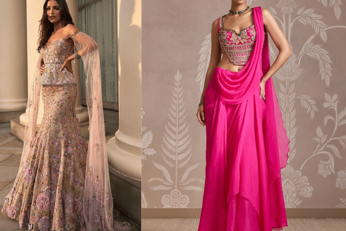 Fusion Outfit For Sangeet Look