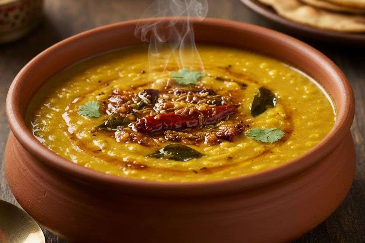 Gujarati Khatti Meethi Dal Recipe