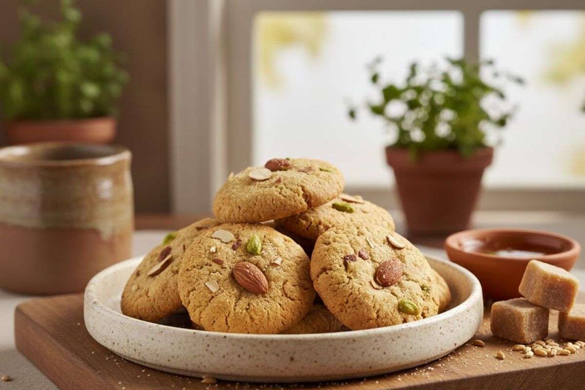 Healthy Atta Gud Cookies Recipe