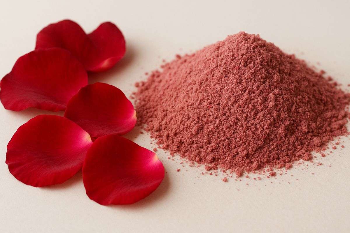 Homemade Rose Petal Powder