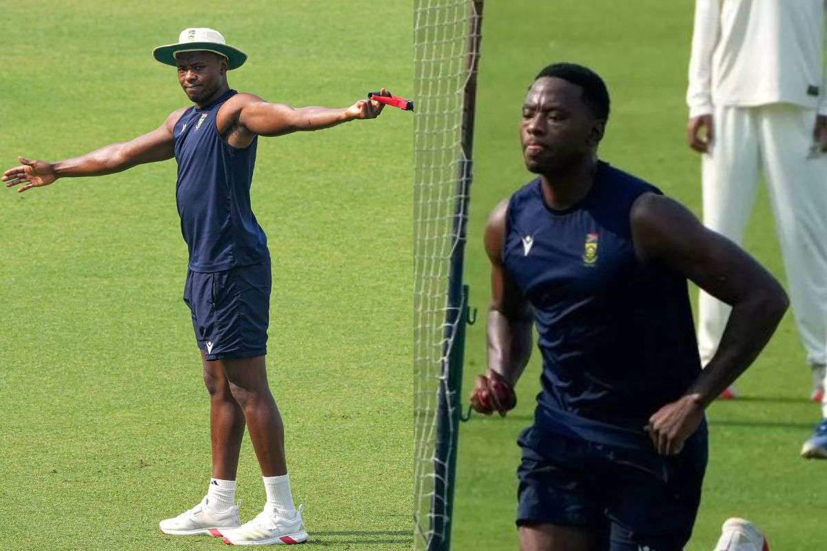 Kagiso Rabada During Practice Session