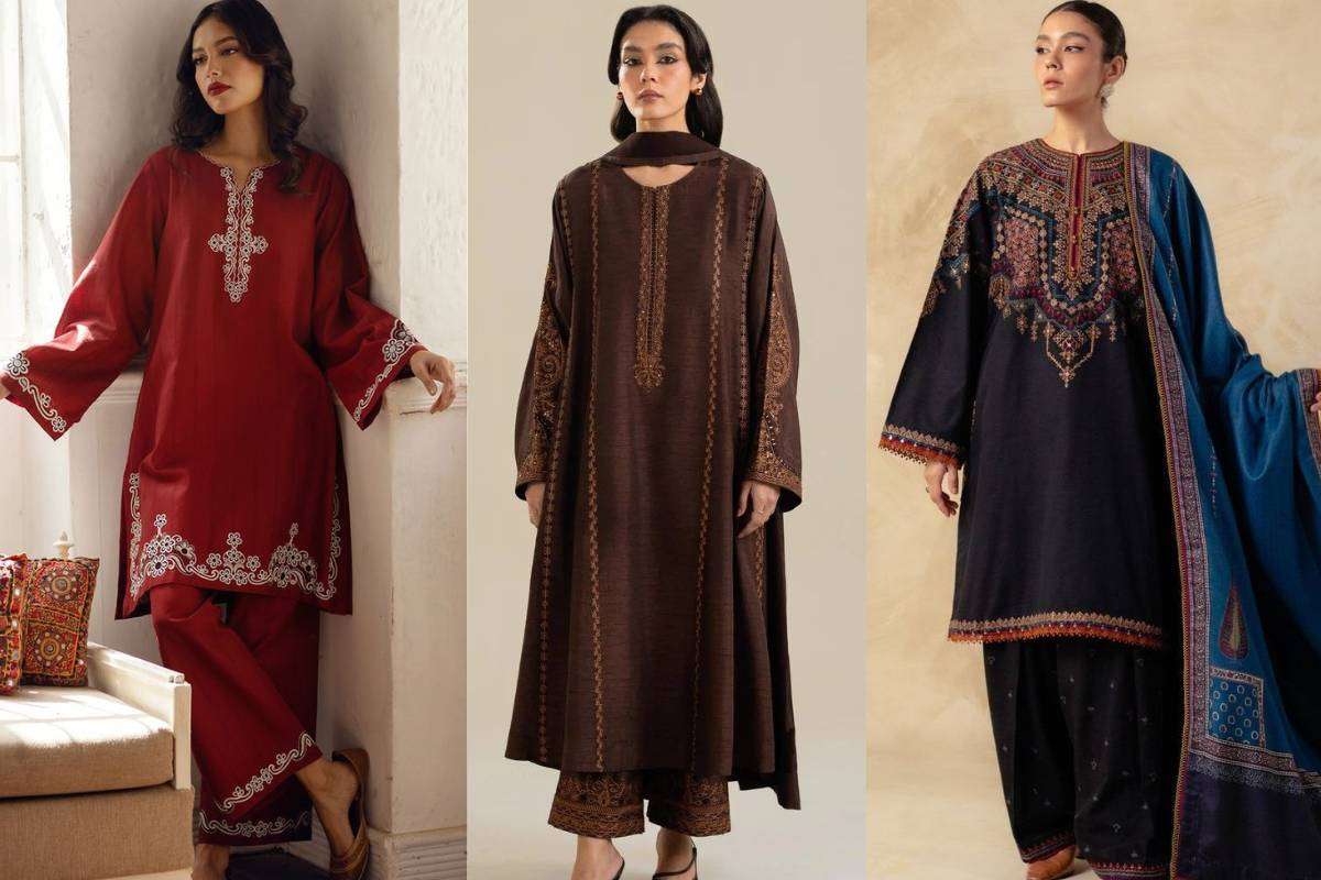 Kashmiri Kurti Designs For Winters: सर्दियों में भी फैशन रखें बरकरार, ट्राई करें ट्रेंडी कश्मीरी कुर्ती के न्यू डिजाइन 3 Kashmiri Kurti With Pashmina Work