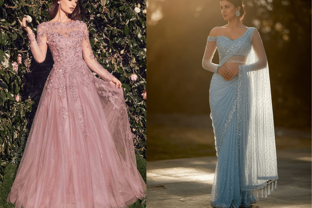 Engagement Outfit Ideas: सगाई पर पाएं रॉयल और ग्लैमरस लुक, जानें कौन-से आउटफिट्स हैं इस सीजन के ट्रेंड में 2 Latest Engagement Outfit Ideas