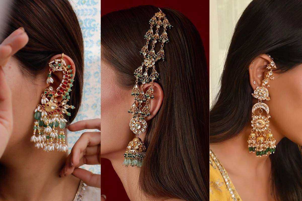 Latest Heavy Bridal Earrings Min
