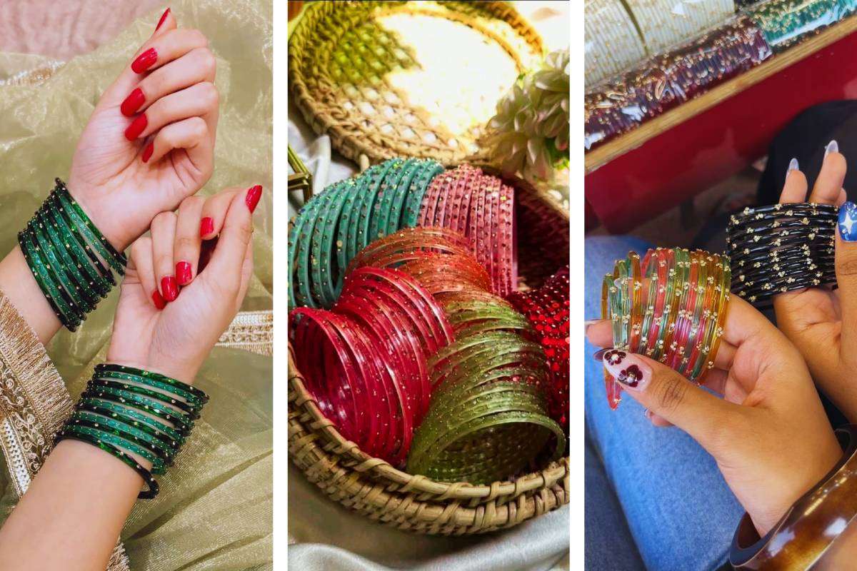 Best raindrop glass bangles designs for festive season