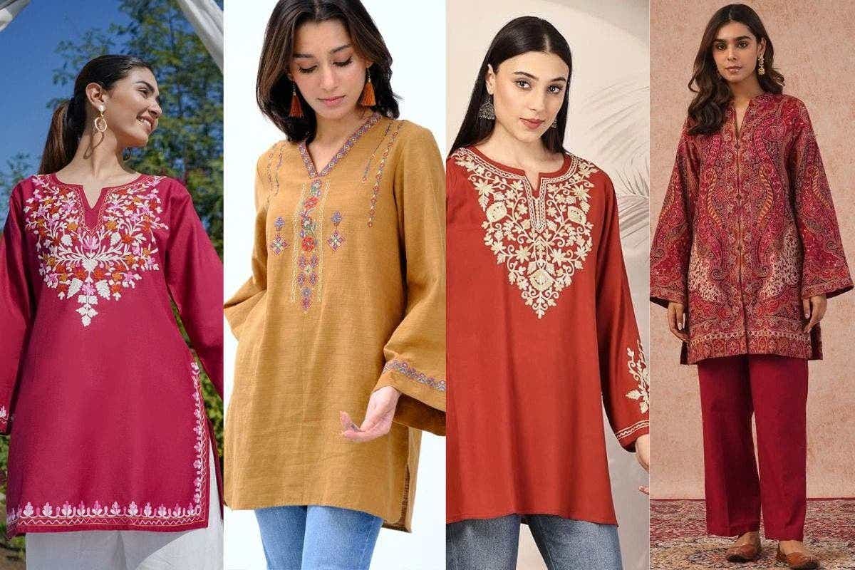 Latest Short Woolen Kurti Designs