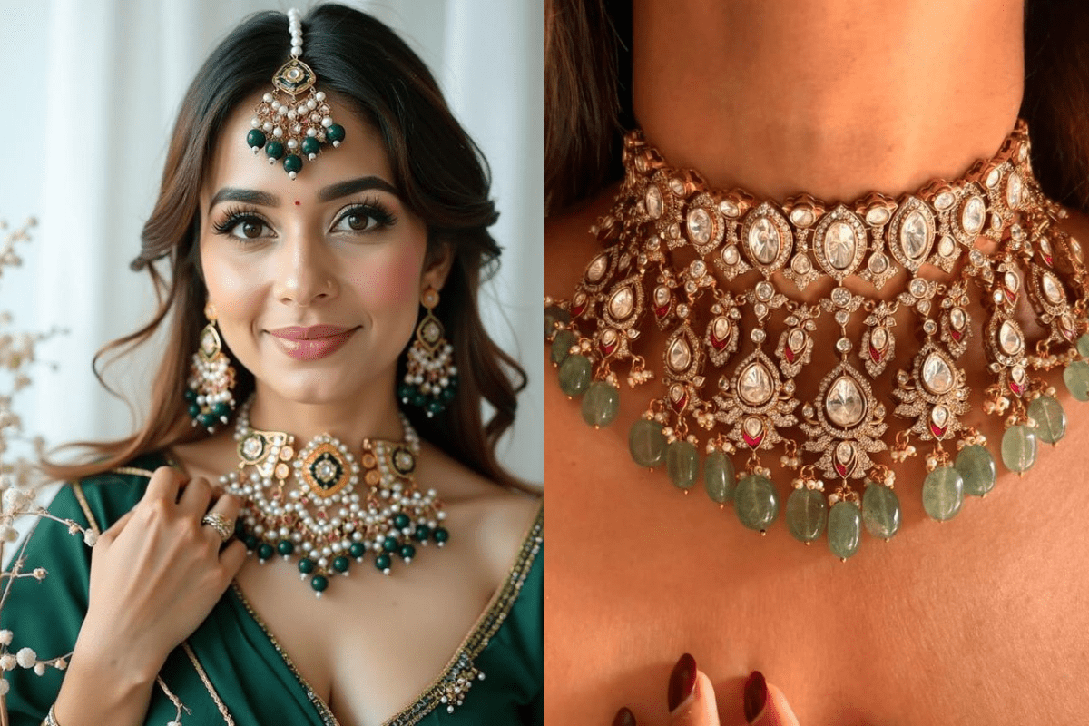 Green Jewellery Designs For Bride: सगाई से लेकर शादी तक, दुल्हन के लुक को रॉयल टच देंगे ये ट्रेंडी ग्रीन ज्वेलरी डिजाइंस 5 Luxury Green Jewellery For Engagement And Wedding