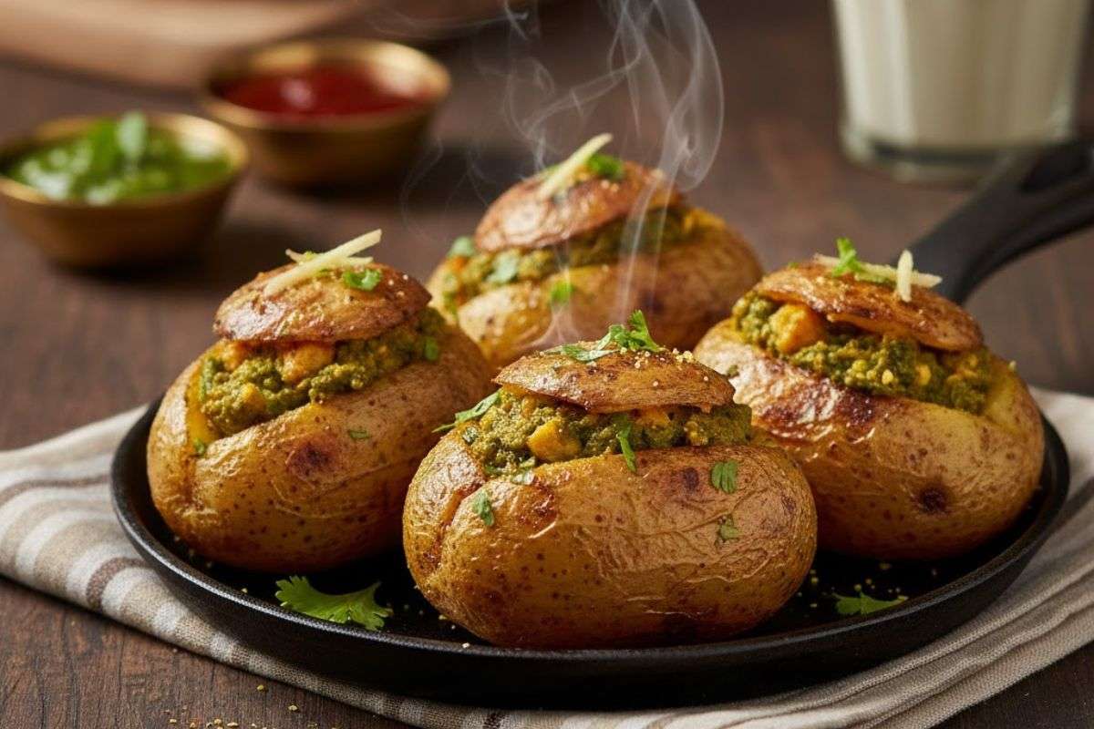 Make stuffed tandoori potatoes at home