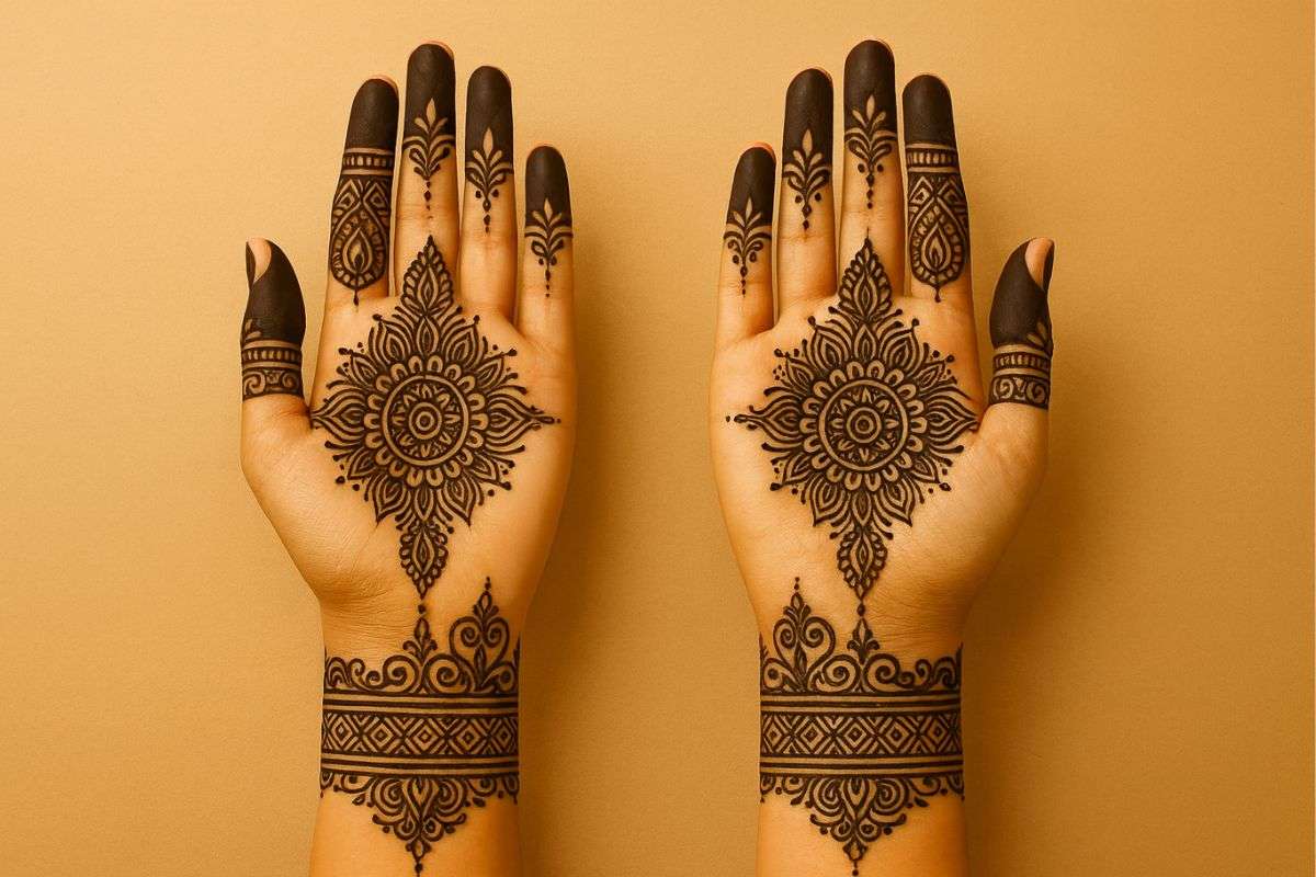 Mehndi Design: सगाई हो या शादी, दुल्हन की सहेलियां ट्राई करें ये Ai ट्रेंडी मेहंदी डिजाइन्स, खूबसूरती में आएगा डबल ग्लो 5 Mandala Mehndi Design 3
