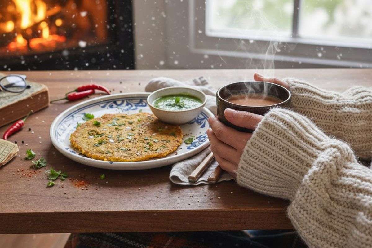 Masoor Dal Chilla is perfect for breakfast