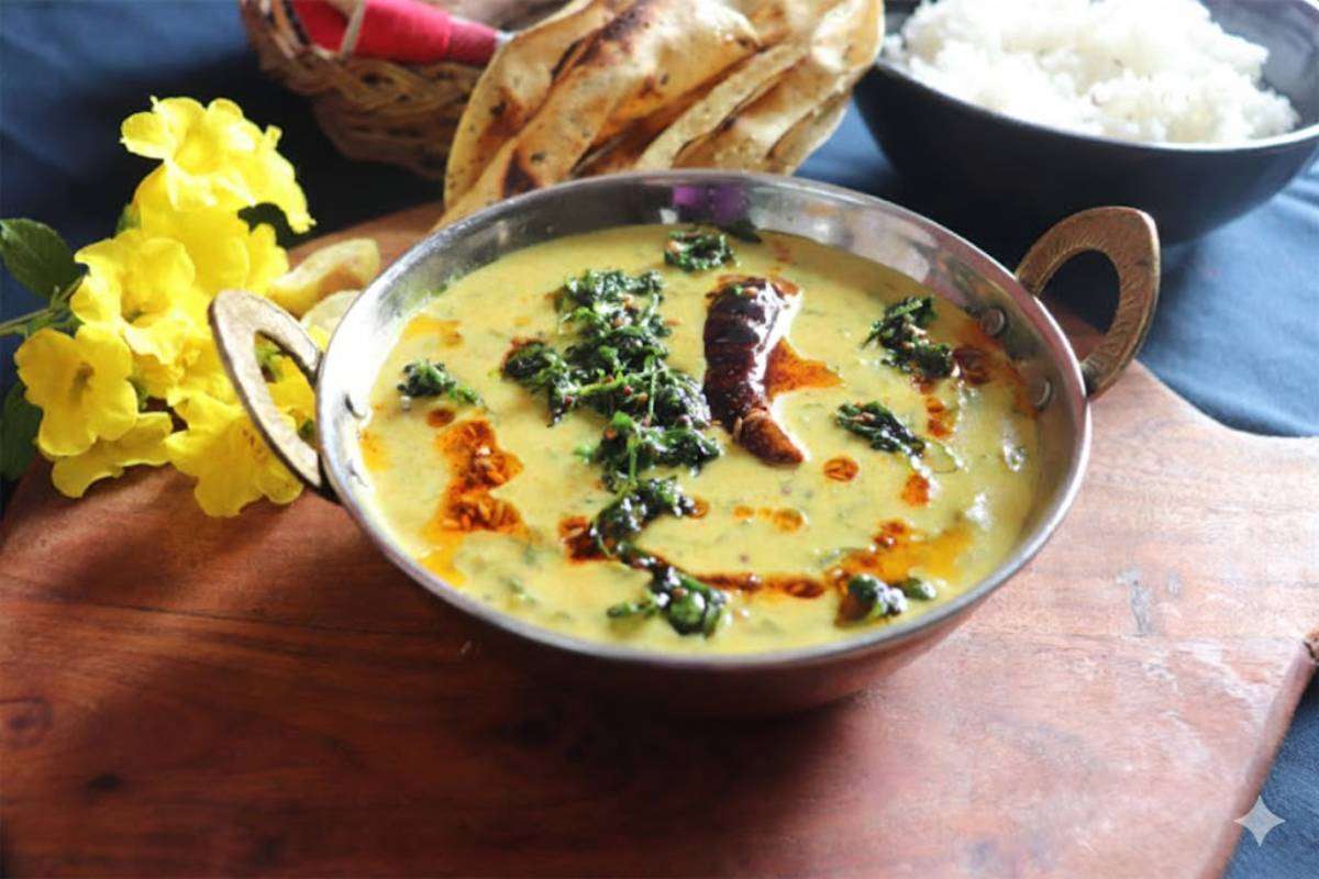Winter Special Methi Pakoda Kadhi Recipe