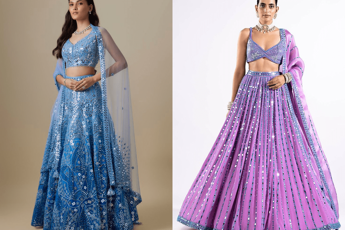 Mirror Work Lehenga For Party
