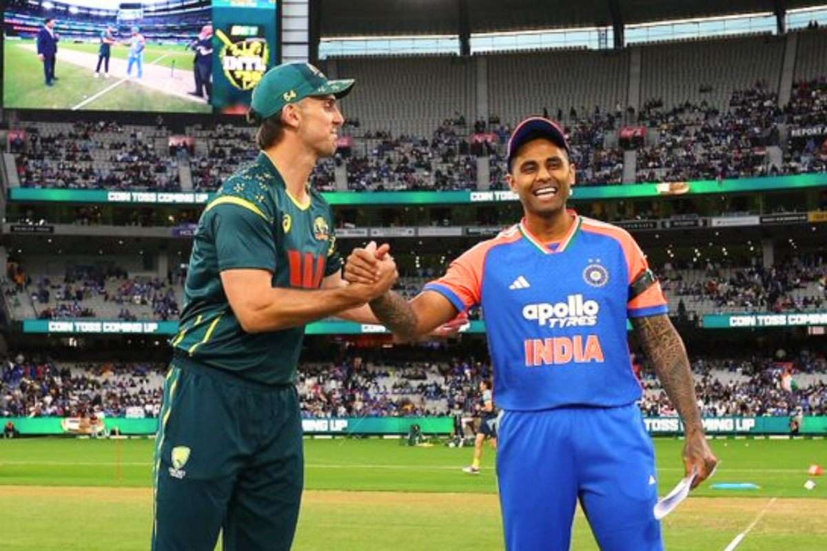 IND vs AUS: Mitchell Marsh and Suryakumar Yadav During Toss