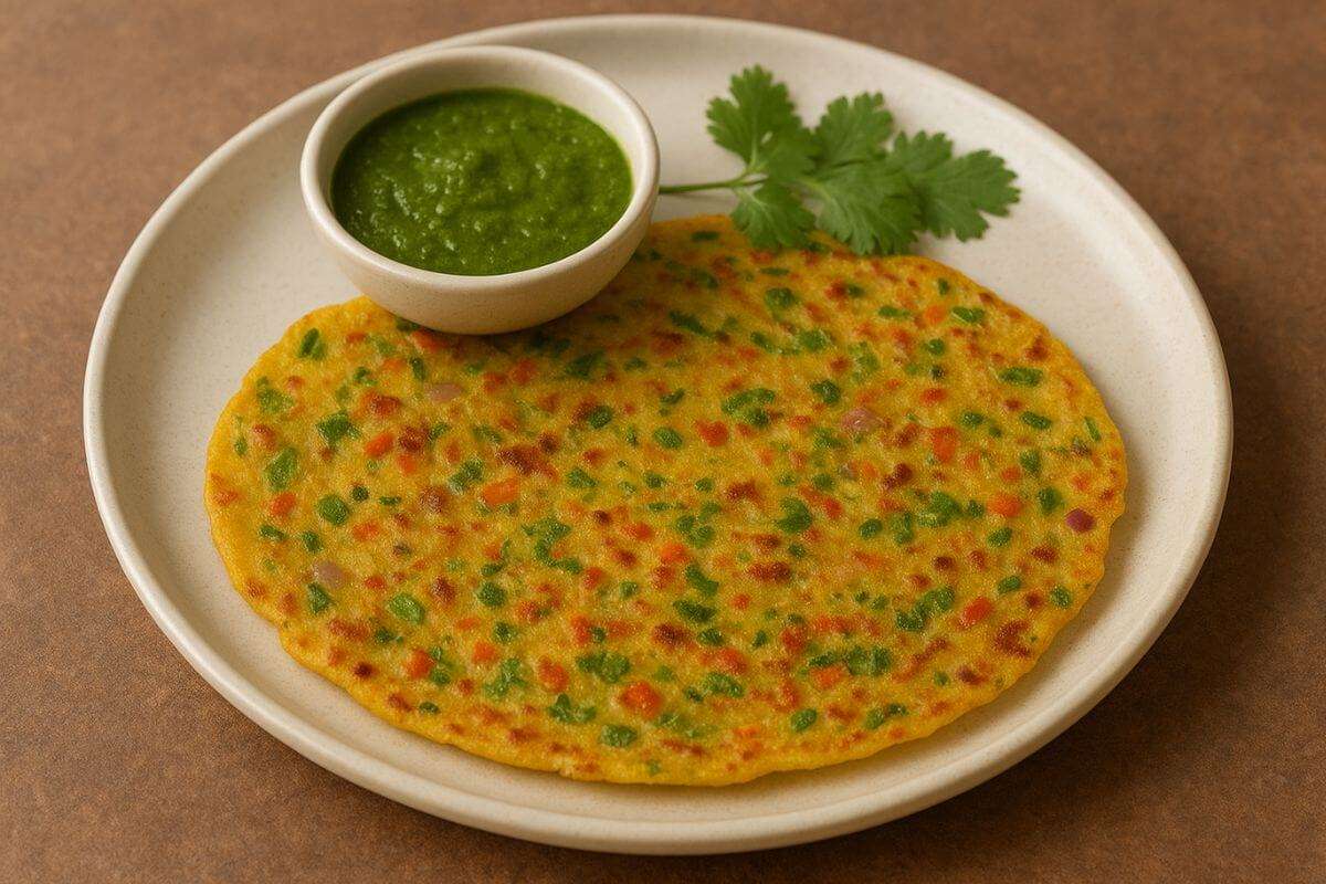 Mix Veg Besan Chilla Recipe