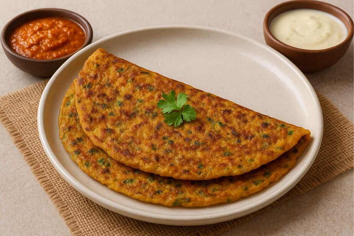 Mixed Dal Chawal Chilla