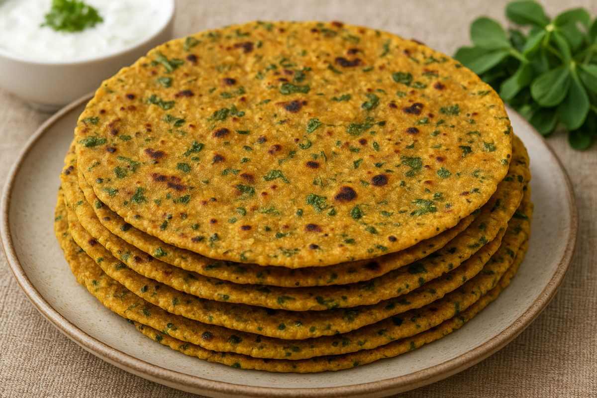 Multigrain Methi Thepla Recipe