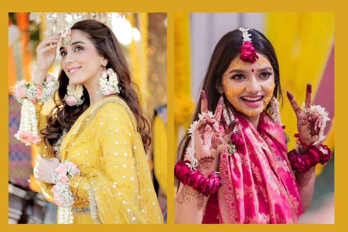 Haldi Ceremony Flower Jewellery Ideas