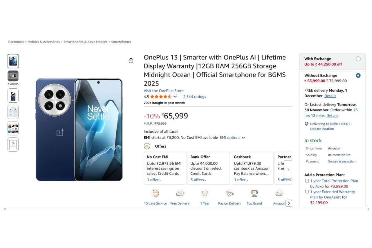 Oneplus 13 Amazon Price Details