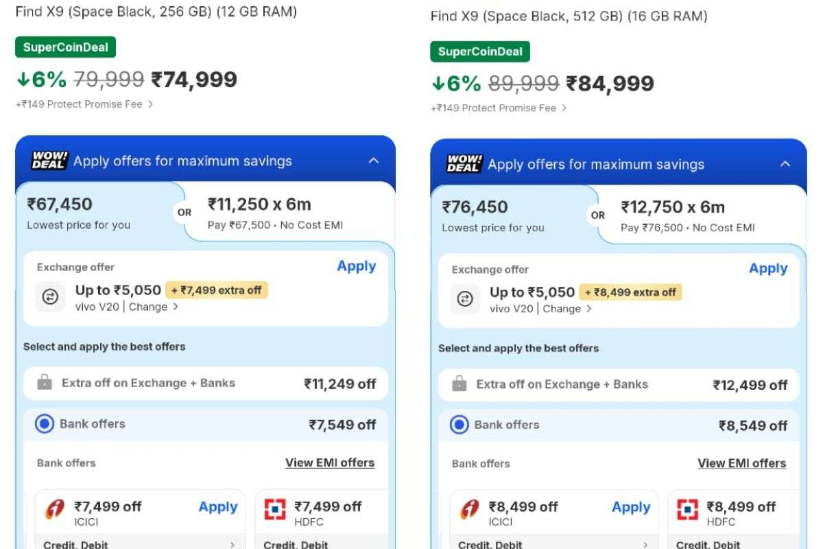 Oppo Find X9 Bank Offers 1