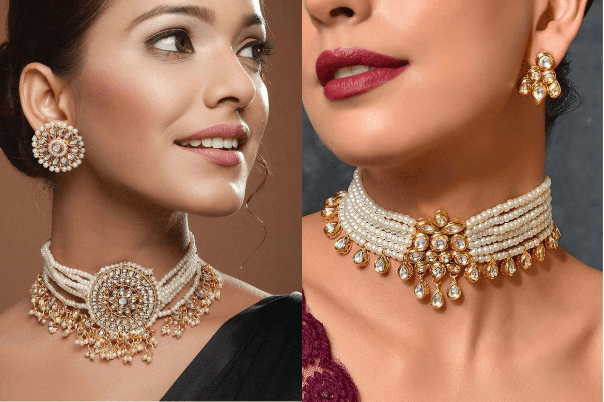 Pearls Choker Design