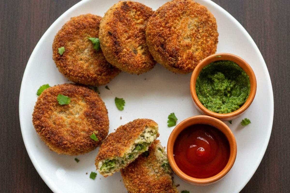 Peas Cheese Cutlet Recipe