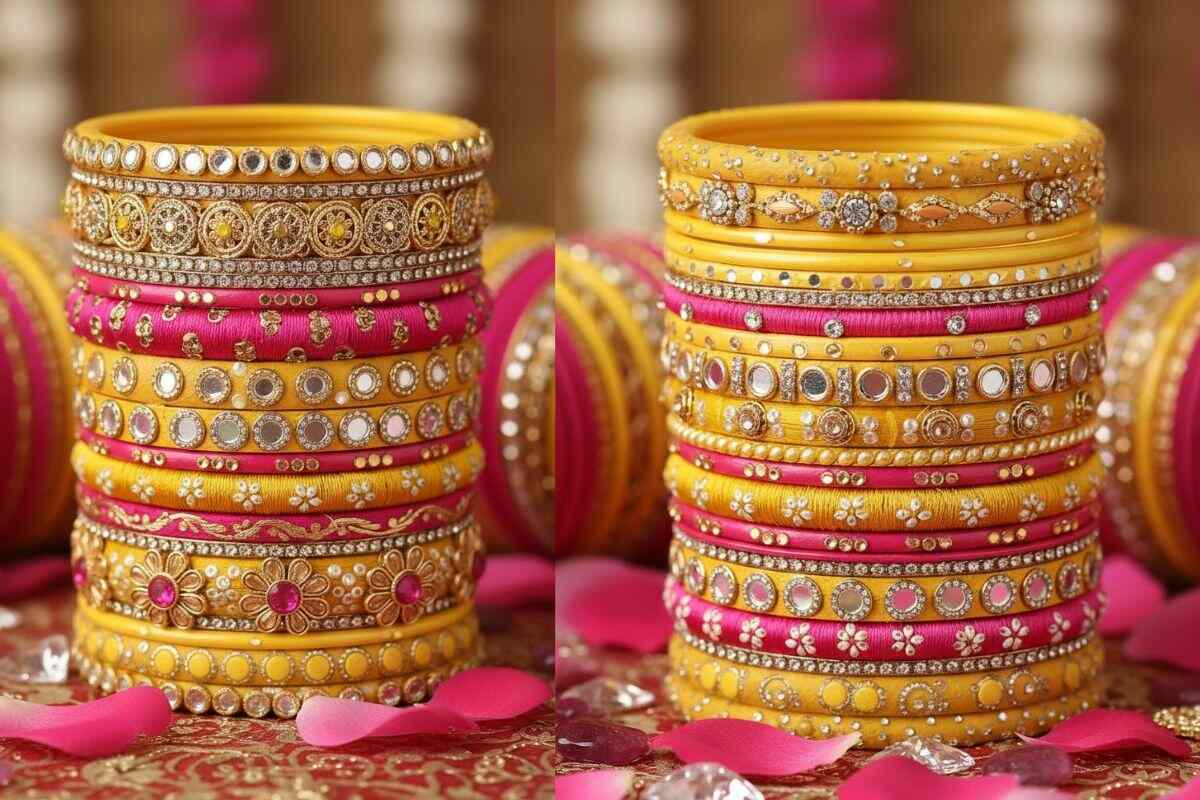 Colourful Pink Bangles 