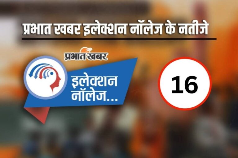 Prabhat Khabar Election Knowledge Series: प्रभात खबर के इलेक्शन नॉलेज सीरीज 16 के विजेता घोषित