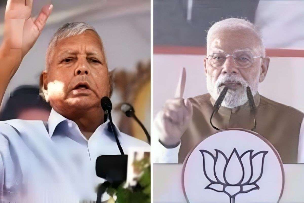 Lalu Prasad Yadav and Narendra Modi