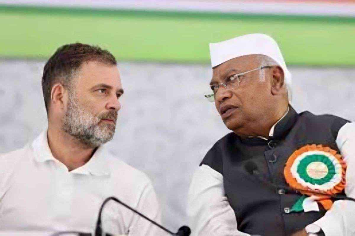 Rahul Gandhi and Mallikarjun Kharge