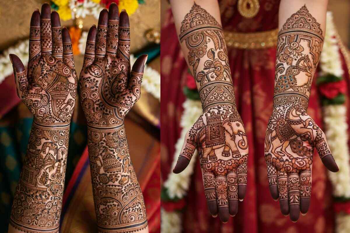 Royal Elephant-Horse-Peacock Design